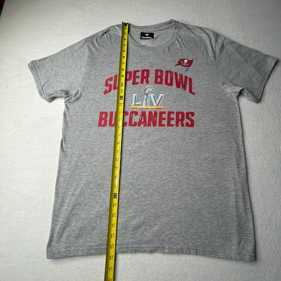 Fanatics Mens Tampa Bay Buccaneers "SUPER BOWL LIV" Size Large Gray Replay Shirt - Picture 5 of 9